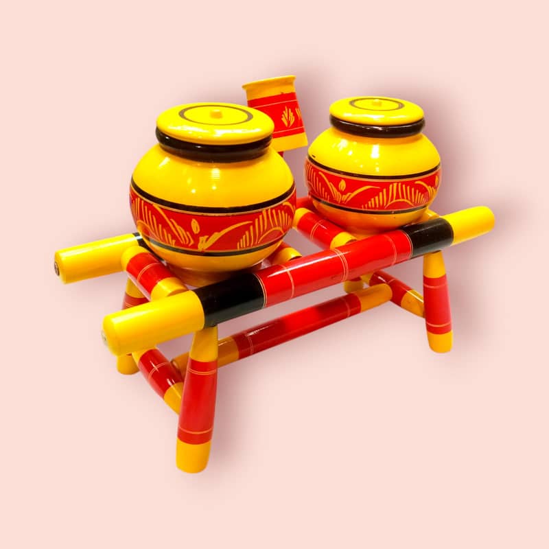 Handmade Wooden Garvi Set – Large 2