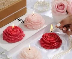 1 Pcs Peony Rose candle flowers Handmade craft wedding candles