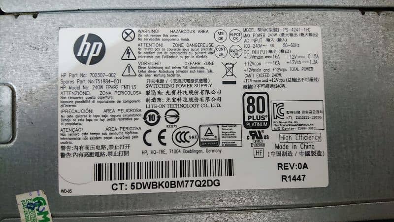 HP CPU Z230 Workstation, Core i3 4th gen 3