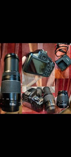 canon 1300D In Good Condition with 2 Lenses 18/55mm & 75/300mm