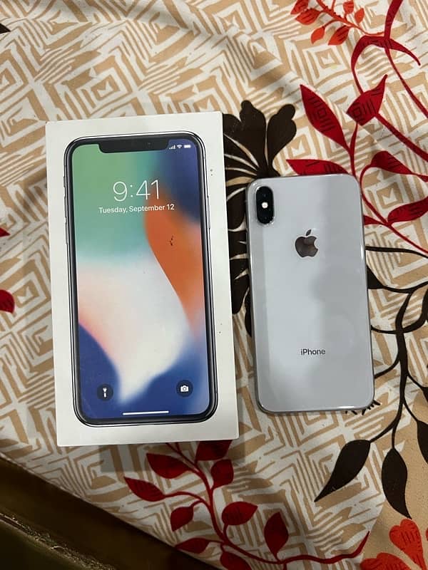 iphone x PTA approved 64 gb white 4