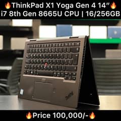 Lenovo X1 Yoga Gen 4 14 inch i7 8th Gen 16GB 256GB