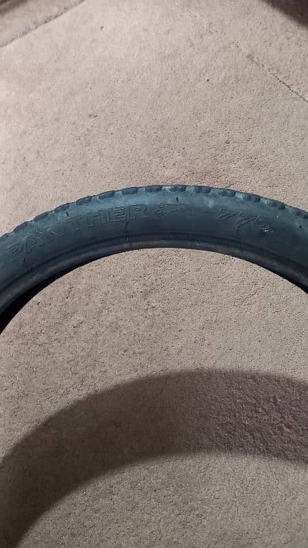 70 cc bike tyre and tube for sale in good condition 1