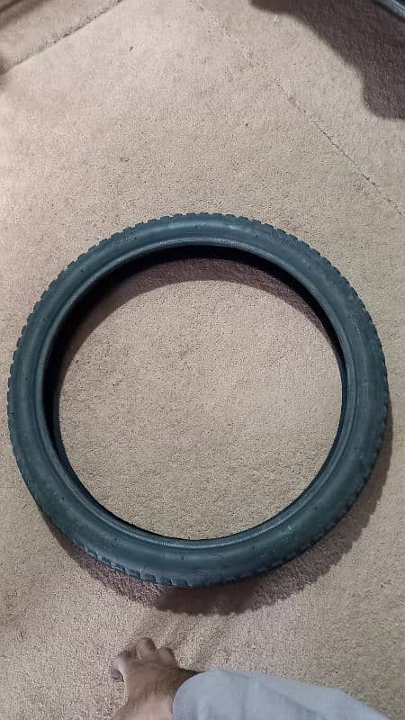 70 cc bike tyre and tube for sale in good condition 5