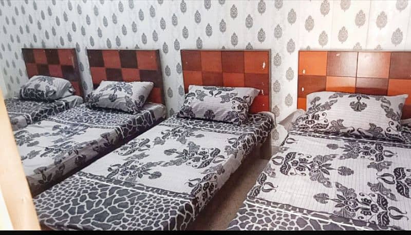 One month used Single Bed With Mattress with Pillow and Chadar 1