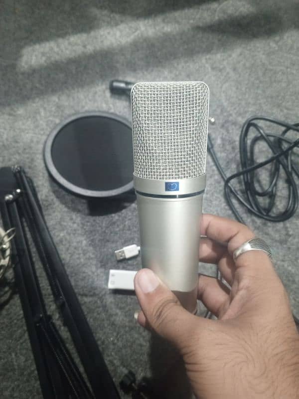 Condenser Microphone with audio mixer available for sale. . . 1