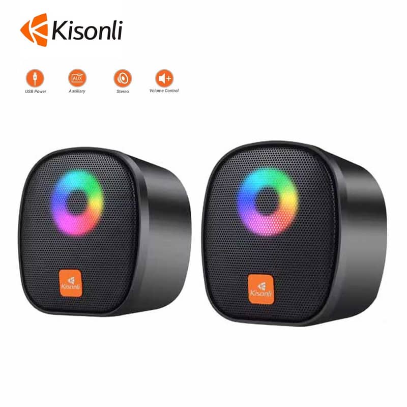 Kisonli V310 Multimedia Computer Speaker System 10