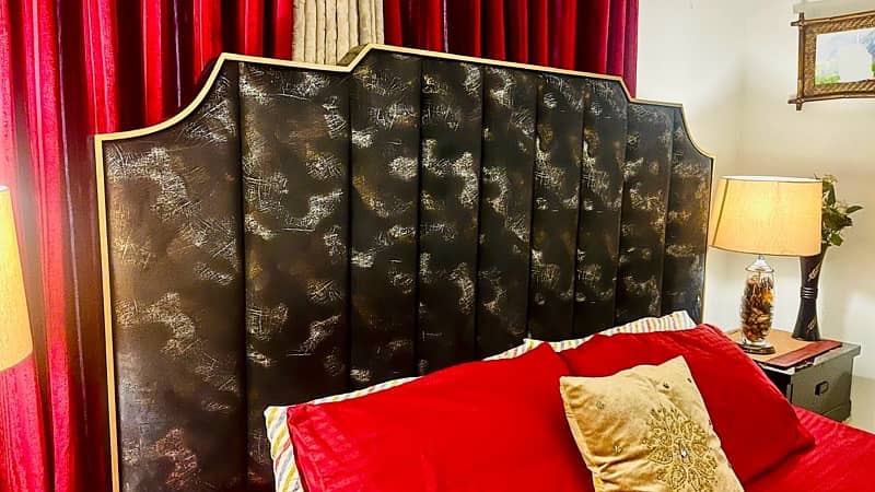 designer high back padded bedsets on urgent sale 1