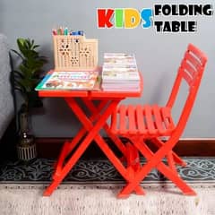 Plastic Foldable Kids Table &  Chair Set