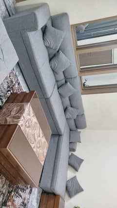 L shape sofa set