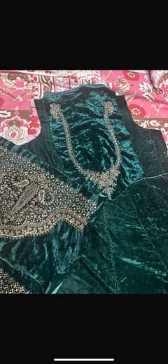 Maria b leftover emborided velvet frock