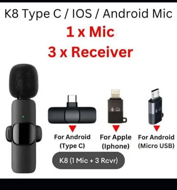 K8 wireless dual microphone 7