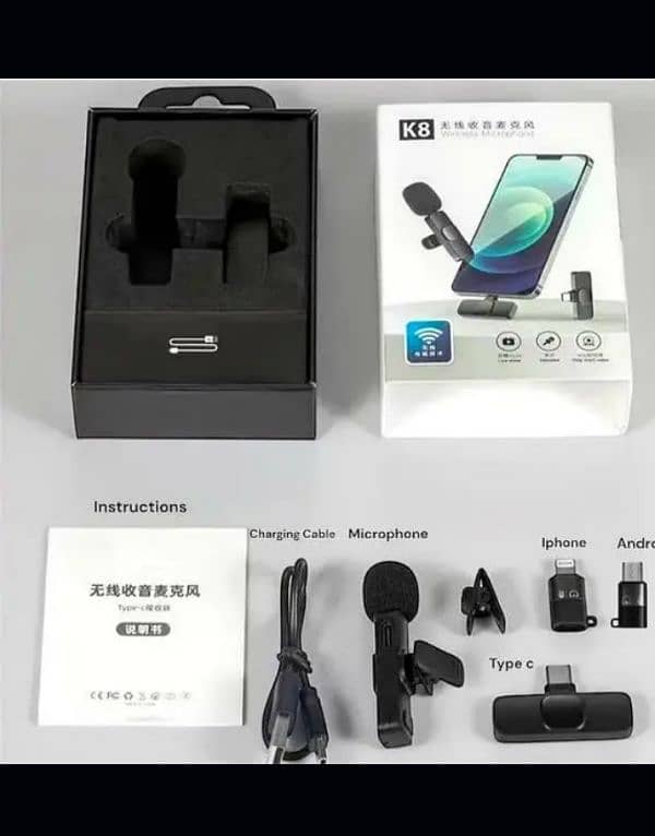 K8 wireless dual microphone 9