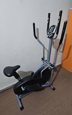 2 in 1 Elliptical Machine and Exercise Bike for Home and Gym