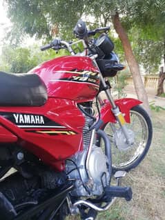 Yamaha yb 125z model 2021 August 1st owner ybz 125 self start red colr