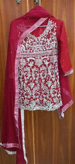 Full embroidered shirt with Gharara + Dupatta