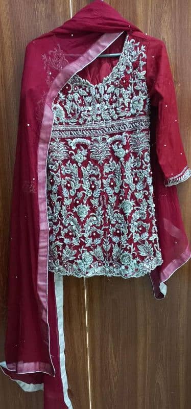 Full embroidered shirt with Gharara + Dupatta 2