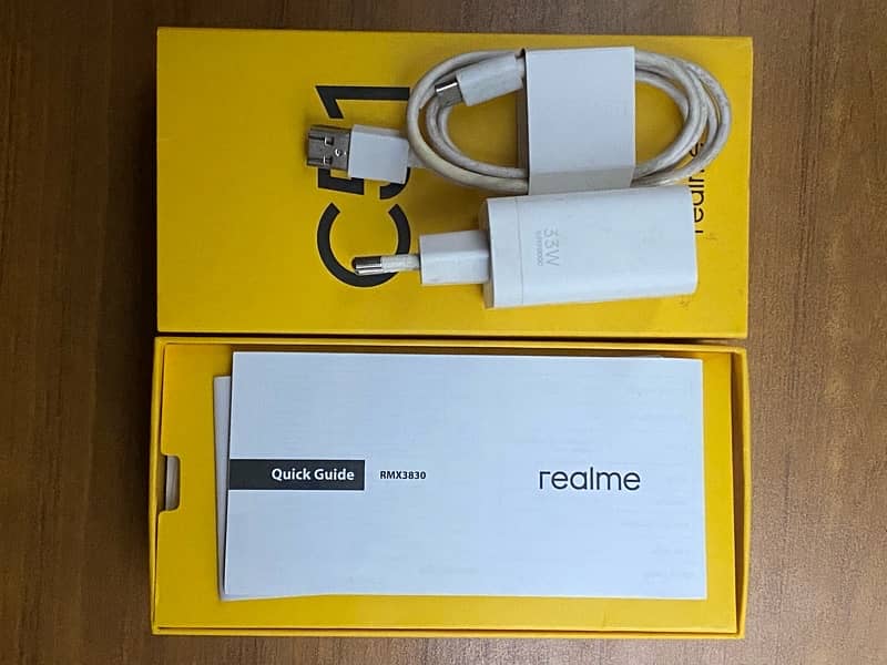 Realme C51 Complete Box with 33w genuine Charger ( Only Cash ) 14