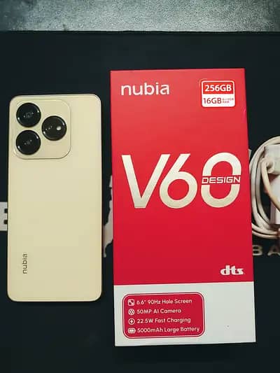 NUBIA V60 16GB RAM 256GB STORAGE 12 MONTHS WARRANTY CALL=03127566633 2