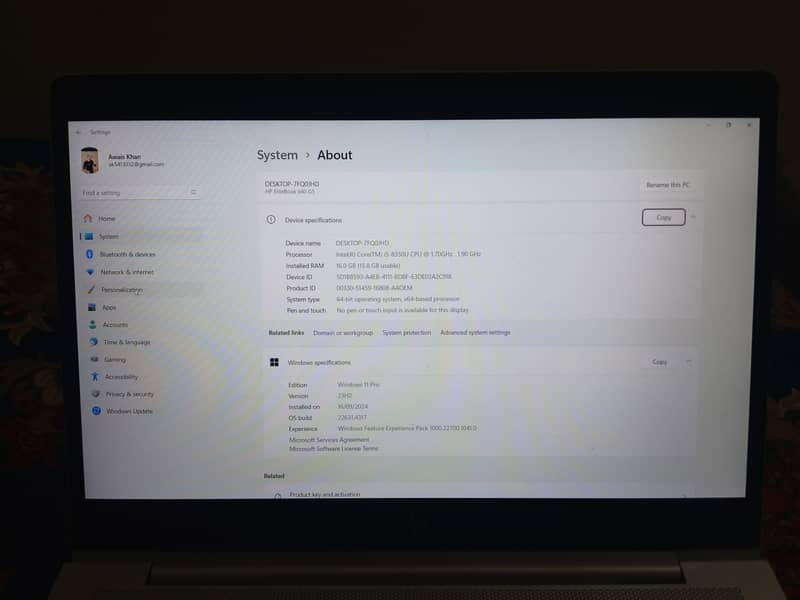 Hp elite book 840 G5 i5 8gen 10/10 condition 8