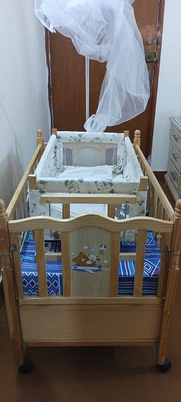 For Sale: Baby Cot with Swing – 10/10 Condition! 2