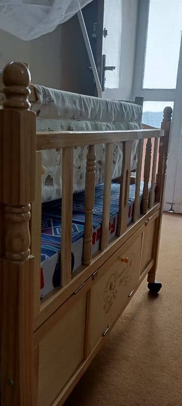 For Sale: Baby Cot with Swing – 10/10 Condition! 3