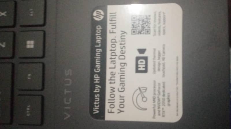 HP VICTUS 15 rtx 2050 12