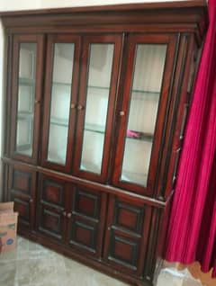 Crockery cupboard and TV console. . . Both are in Pure wooden , inside