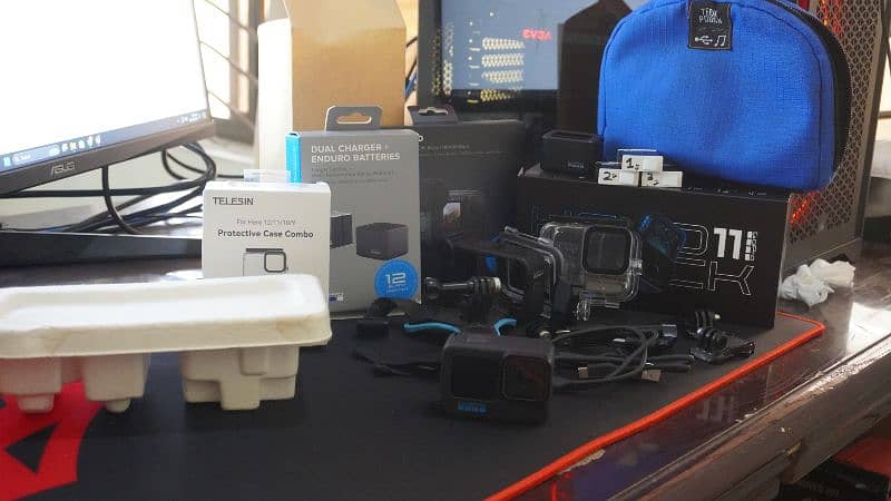 GoPro Hero 11 with box and All accessories || 10/10 3