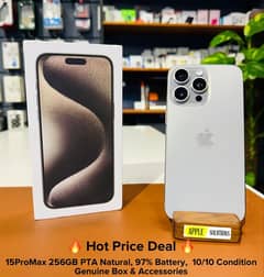 iPhone 15 Pro Max 256GB PTA APPROVED Natural