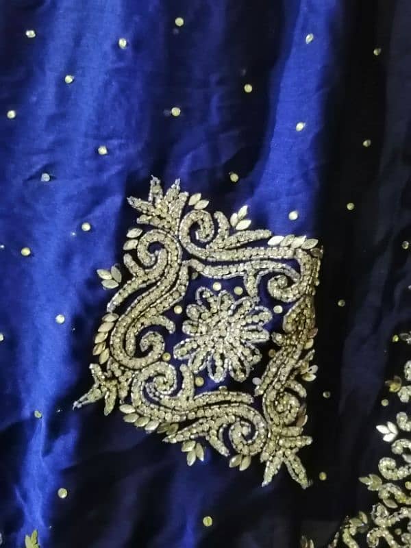 blue silk Saree 3