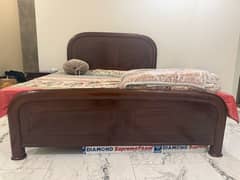 Reliable Sturdy Wooden Bed with Side Tables - Almost as brand new