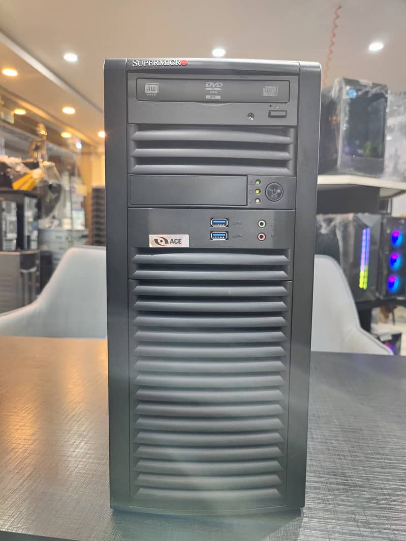 SuperMicro Tower 732-12 Dual ( Xeon Silver 4110 x 2 ) 3