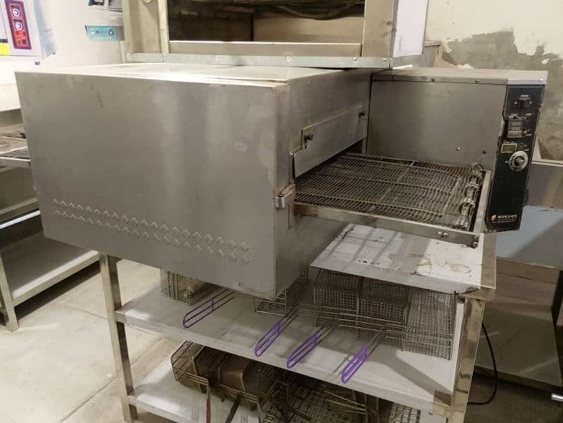 pizza conveyor oven ulter 18" conveyor pizza oven fryer hot plate gril 2