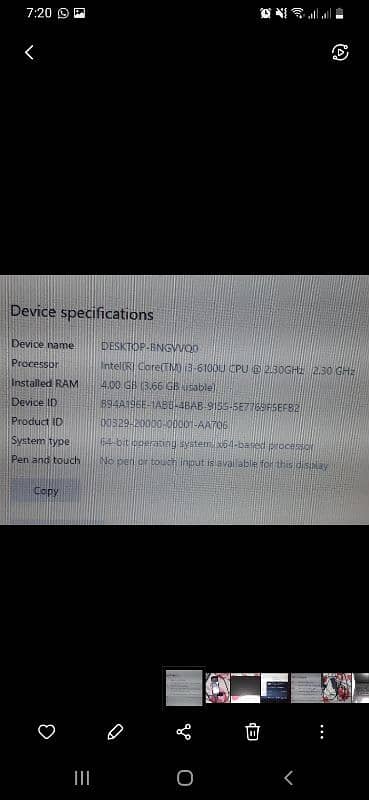 Lenovo L470 i3 6th Gen 3