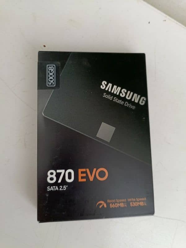 Samsung 500 GB SSD Boxpack Original Brand New just Sirf Box Open Hai 1