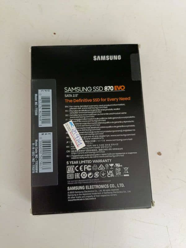 Samsung 500 GB SSD Boxpack Original Brand New just Sirf Box Open Hai 3