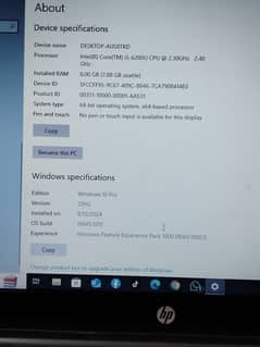 256gb ssd i5 6TH generation HP laptop