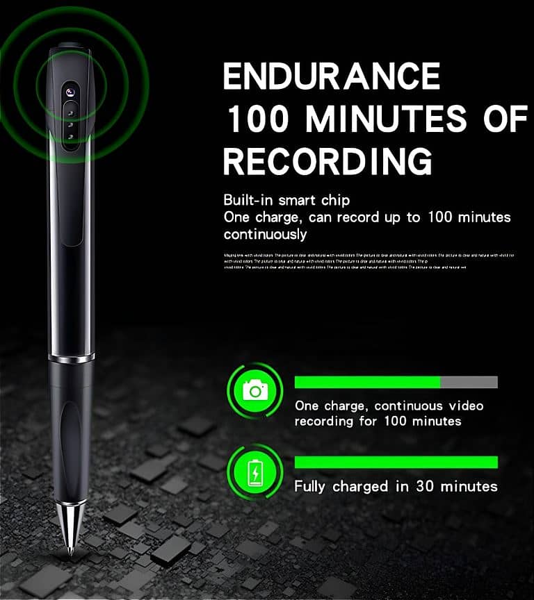 V8 Hd 1080p Camera Pen With Voice Recording Video Recording 2