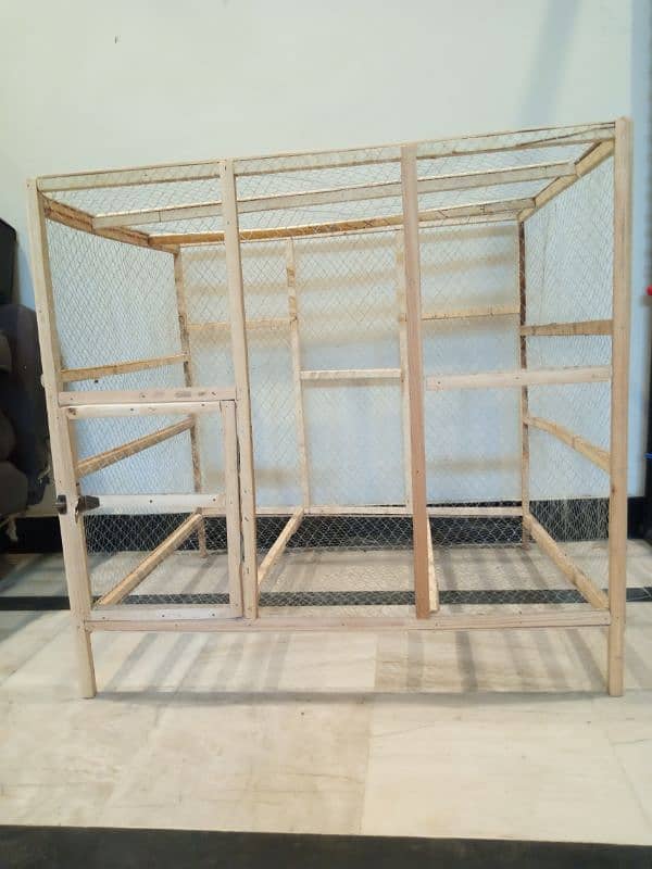 New Wooden Cage is available for hens & Parrots. 1