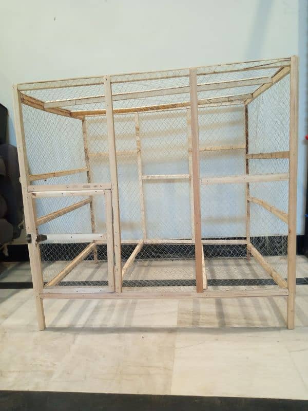 New Wooden Cage is available for hens & Parrots. 2