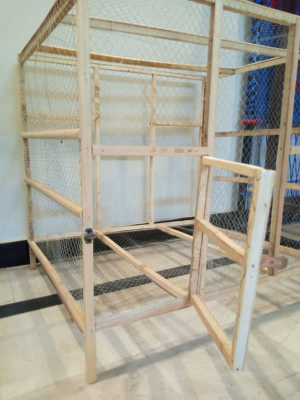 New Wooden Cage is available for hens & Parrots. 3