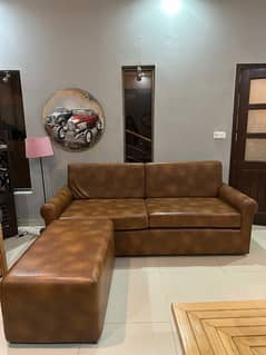 Leather sofa Ikea design