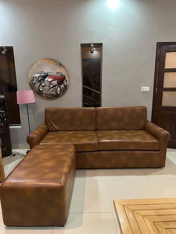 Leather sofa Ikea design 0