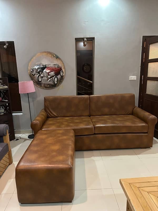 Leather sofa Ikea design 2