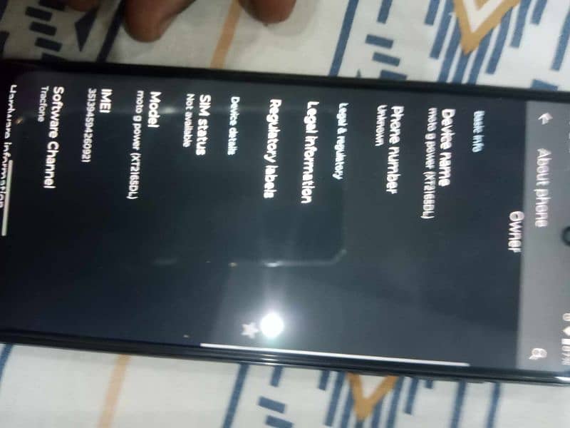 Moto G power 2022. NON PTA. 4/64.9/10 CONDITION 3