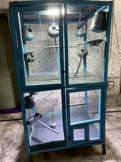 New Cage For Parrots (Coloured+Sheeted)