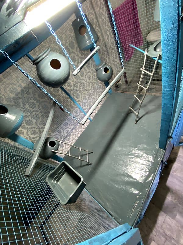 New Cage For Parrots (Coloured+Sheeted) 2