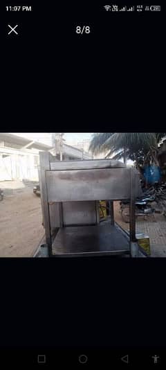 Automatic fryer and bold plate Hot plate