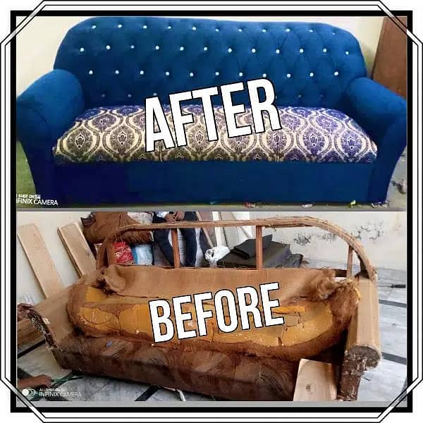 L shape sofa / sofa set / sofa repair / fabric change / sofa poshish 3